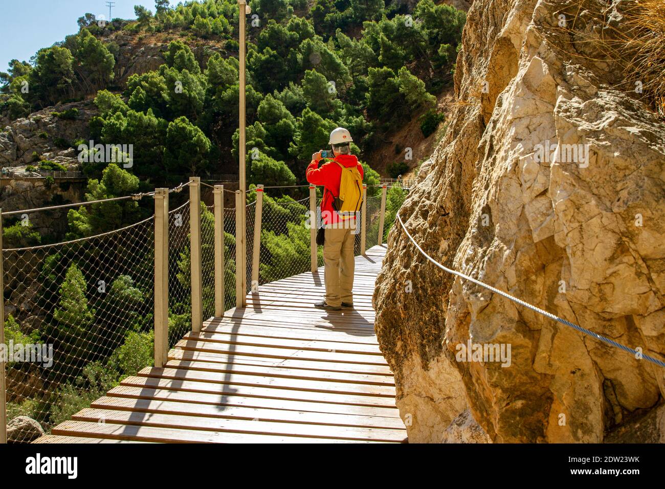 Hiking the Camino del Ray Stock Photo Alamy