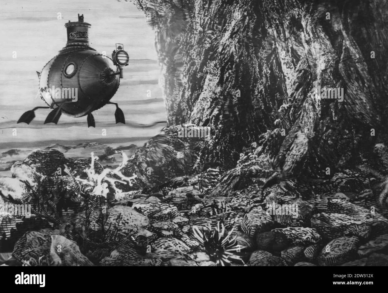 THE FABULOUS WORLD OF JULES VERNE (aka Invention for Destruction) 1958 Czechoslovak State Film Company production Stock Photo