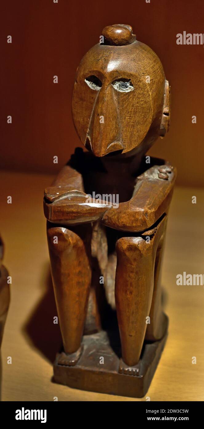 Ancestor figurines  Eastern Nusa Tenggara Indonesia 19th Century  Asia Stock Photo