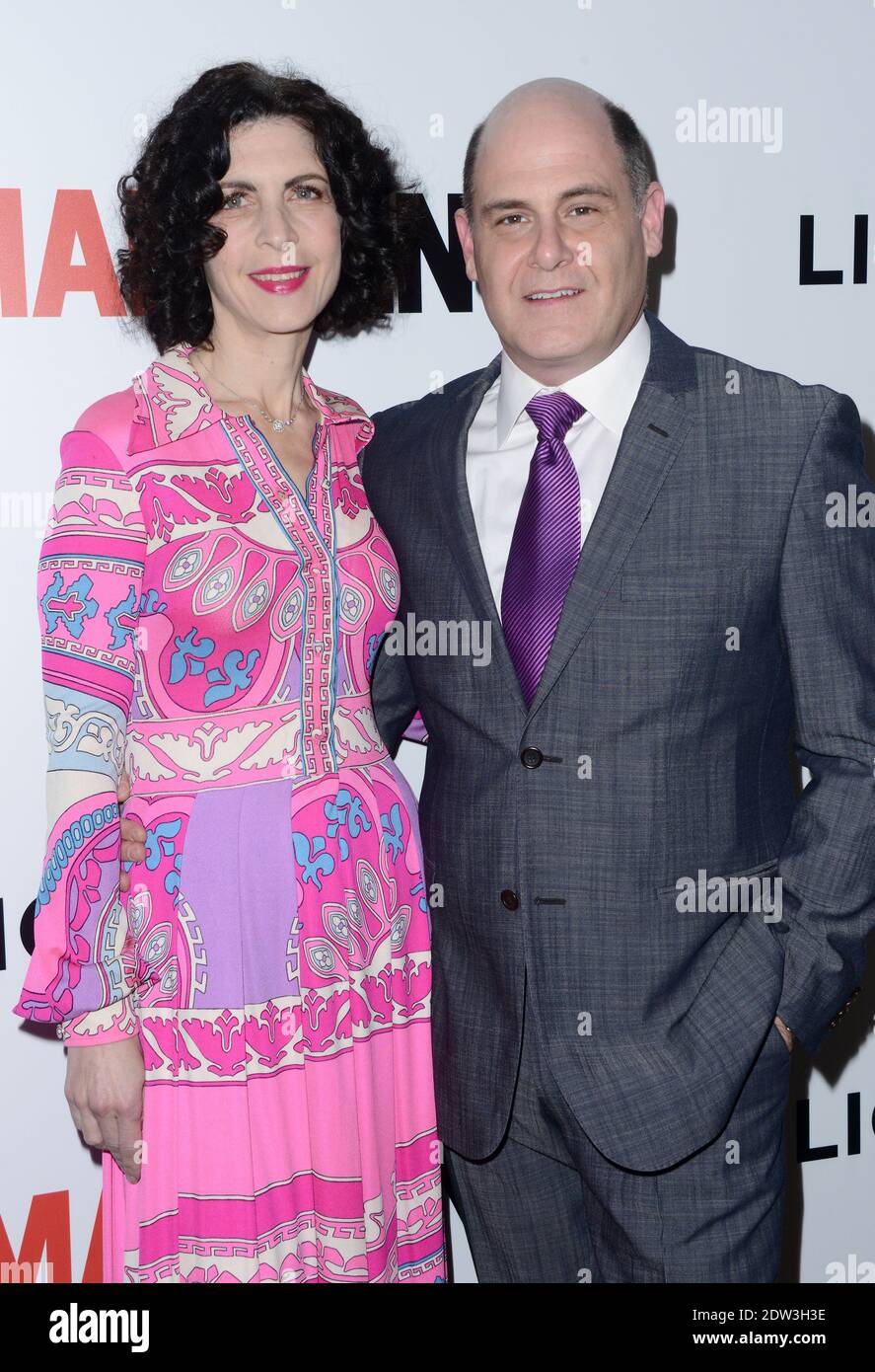 Matthew Weiner and Linda Brettler attend the AMC celebration of the ...