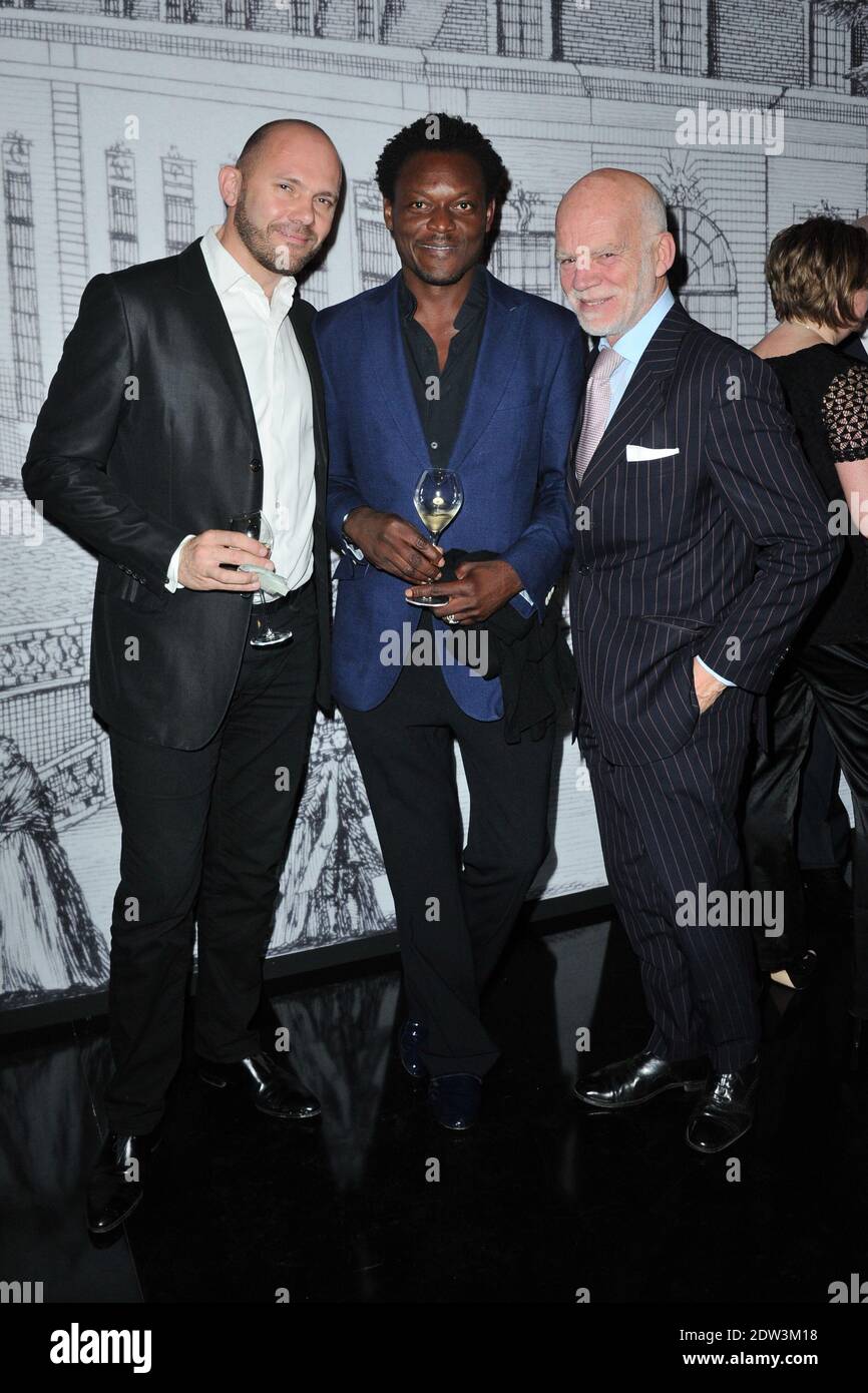 Nicolas Hug, Ipoma Kheve and Jean Ruffin attending the Ruinart Party in  Paris, France, on April 03, 2014. Photo by Aurore Marechal/ABACAPRESS.COM  Stock Photo - Alamy