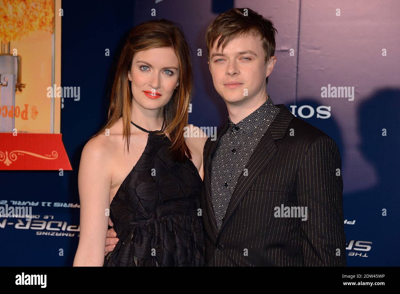 Anna Wood and Dane Dehaan attending the premiere of the film The Amazing Spiderman 2 held at Le Grand Rex in Paris France on April 11, 2014. Photo by Nicolas Briquet/ABACAPRESS.COM Stock Photo