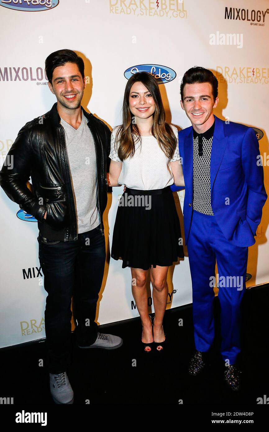 Actors Josh Peck Miranda Cosgrove and Drake Bell attend Drake