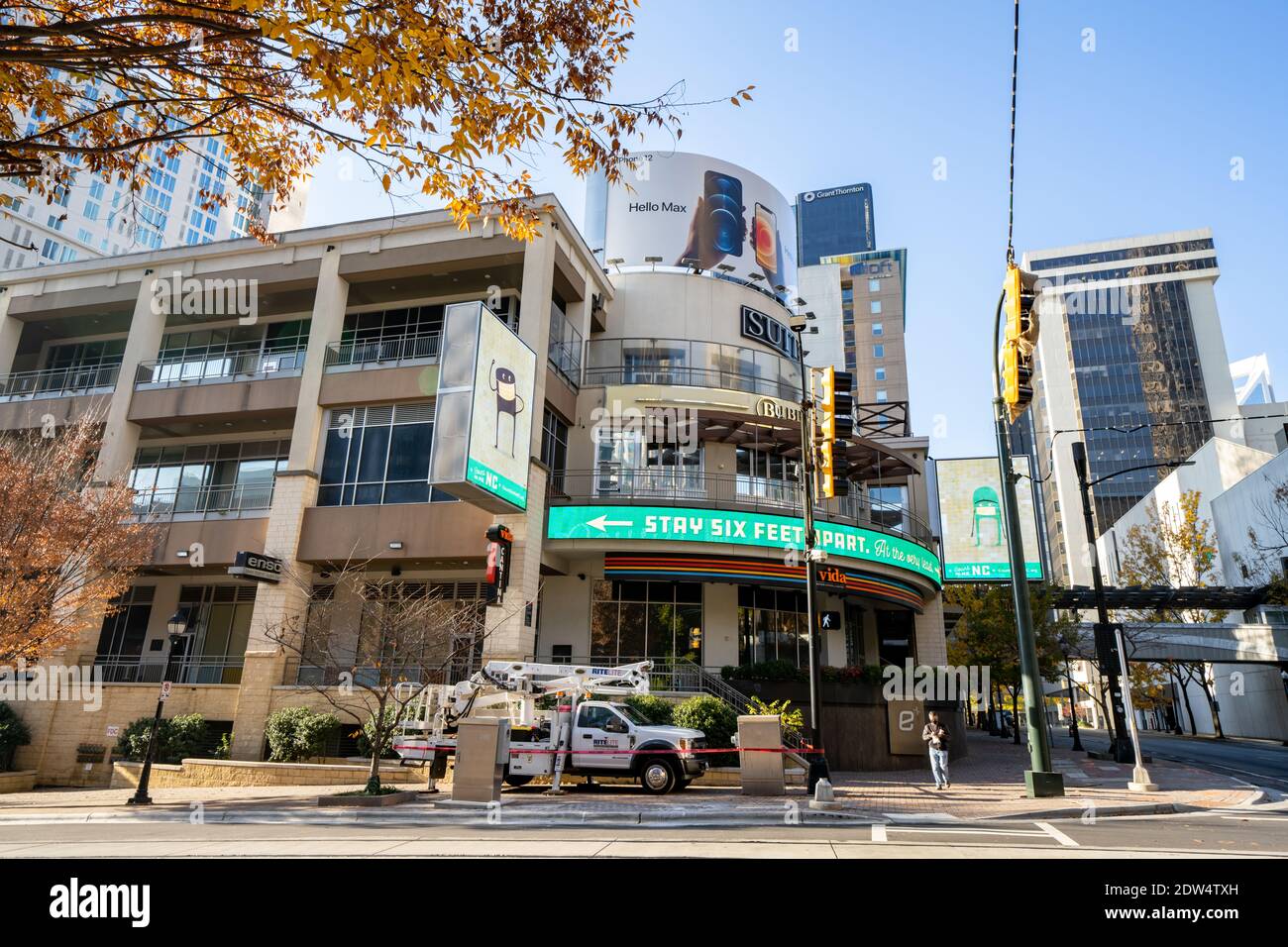 Epicentre Downtown Charlotte NC USA Stock Photo Alamy