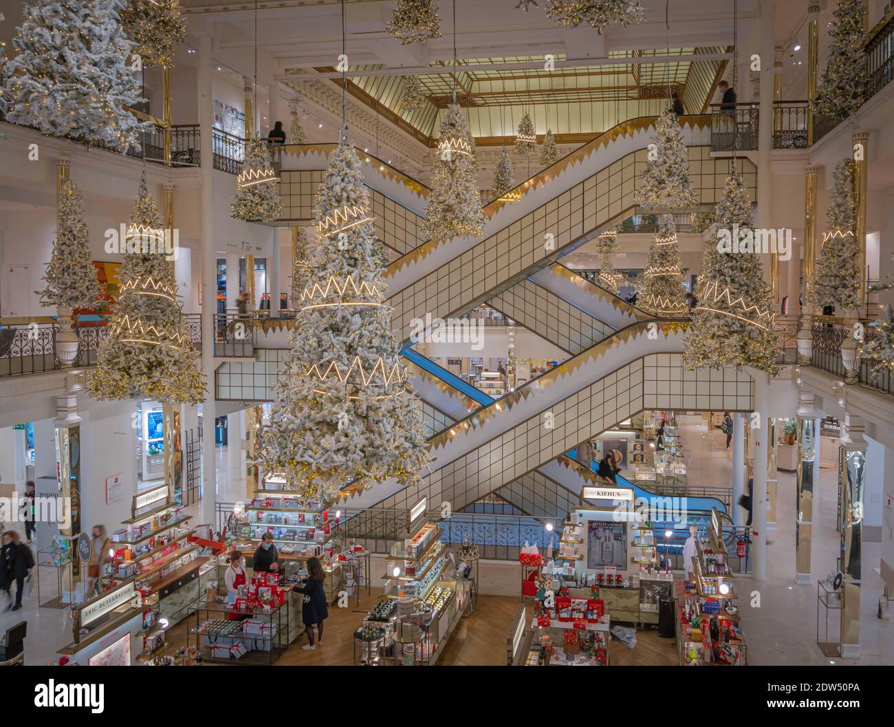 France, Paris, the Bon Marche department store during Christmas Stock Photo  - Alamy