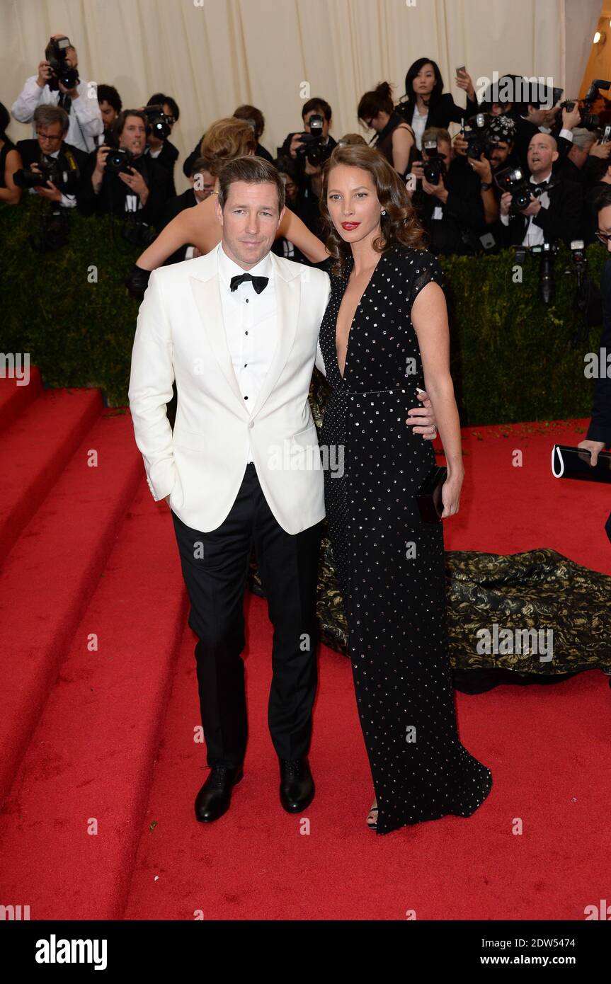 Edward Burns and Christy Turlington Burns attend the 2014 Metropolitan