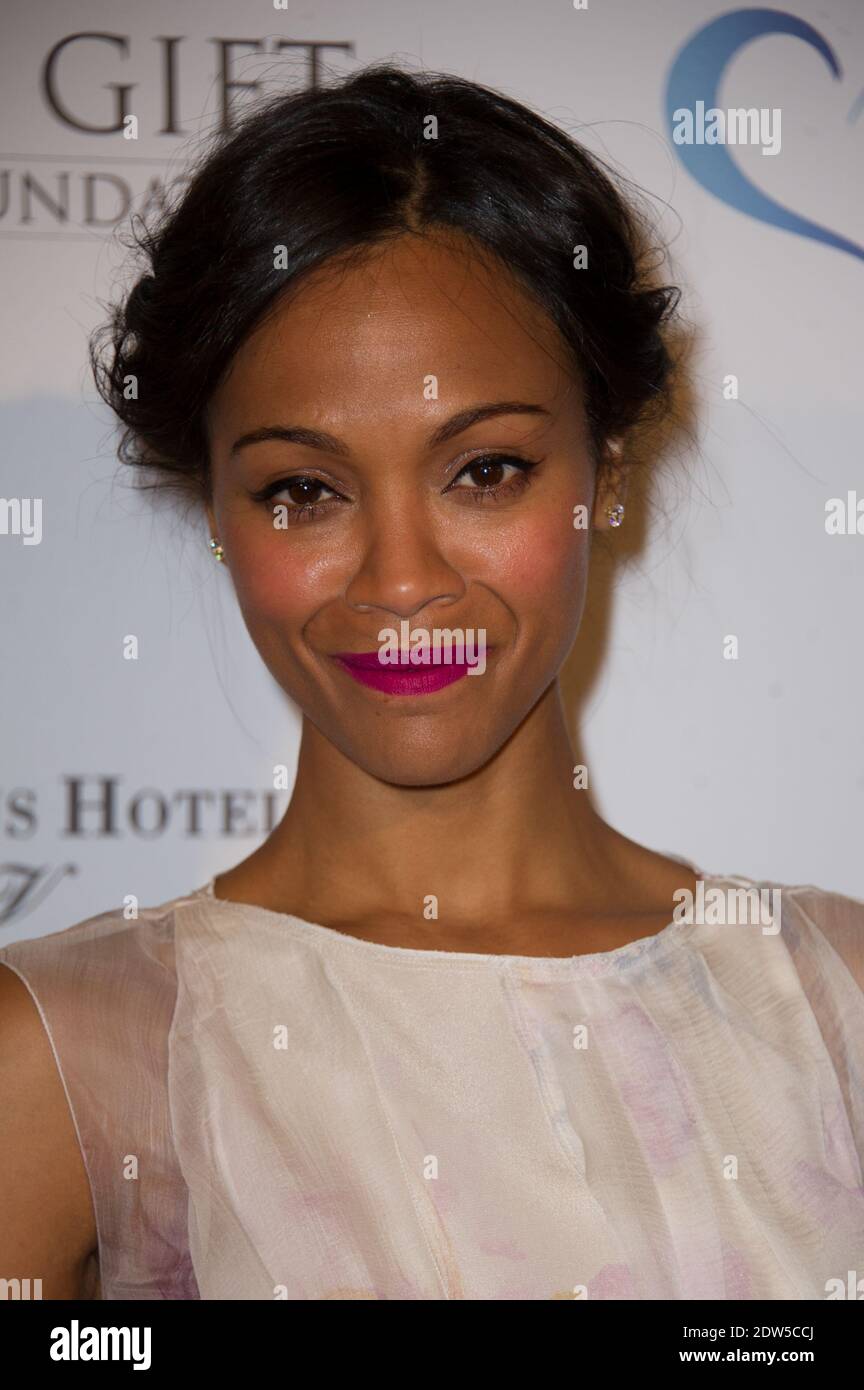 American Actress Zoe Saldana attends the charity Global Gift Gala held