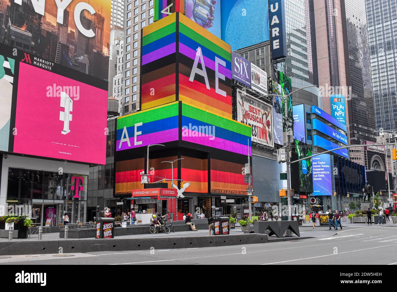 American Apparel Showing Their Support For LGBT Rights Around Pride Month in New York City Stock Photo