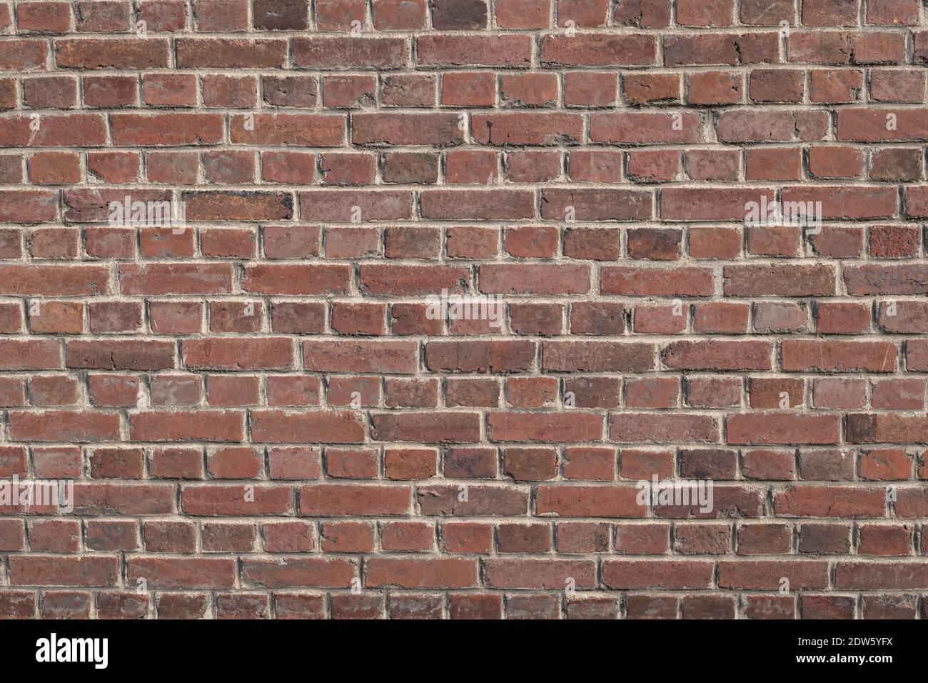 Red old brick wall background grunge texture Stock Photo