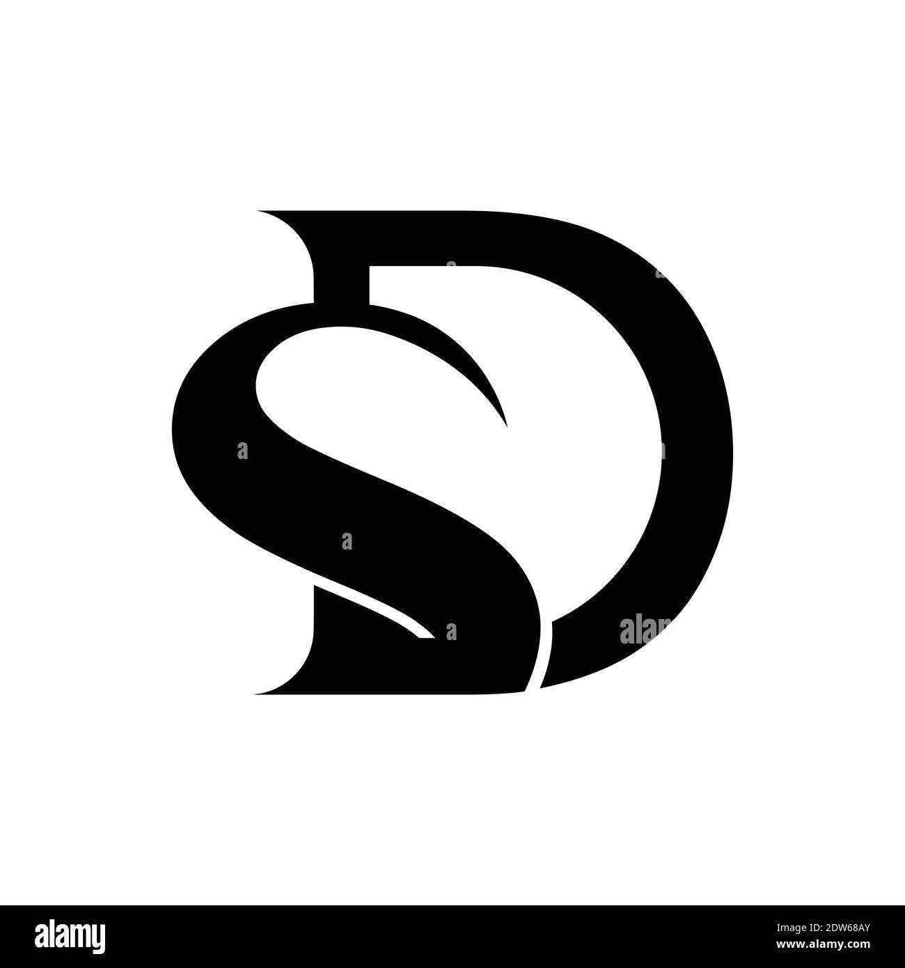 Initial letter ds logo or sd logo vector design template Stock Vector ...