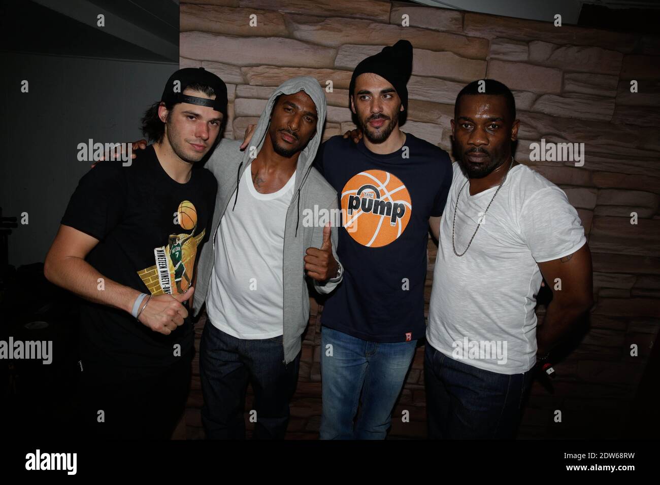 Exclusive - Orelsan, Stomy Bugsy, Gringe and Passi attending Reebok party  held at Villa Schweppes during the 67th Cannes Film Festival in Cannes,  France on May 16, 2014. Photo by Jerome Domine/ABACAPRESS.COM