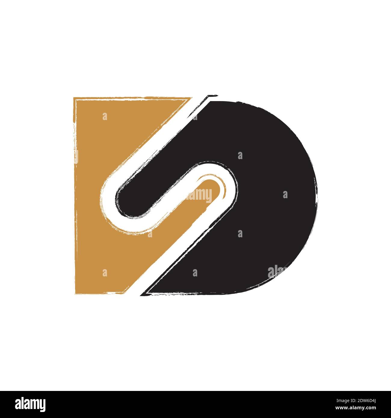 Initial letter ds logo or sd logo vector design template Stock Vector