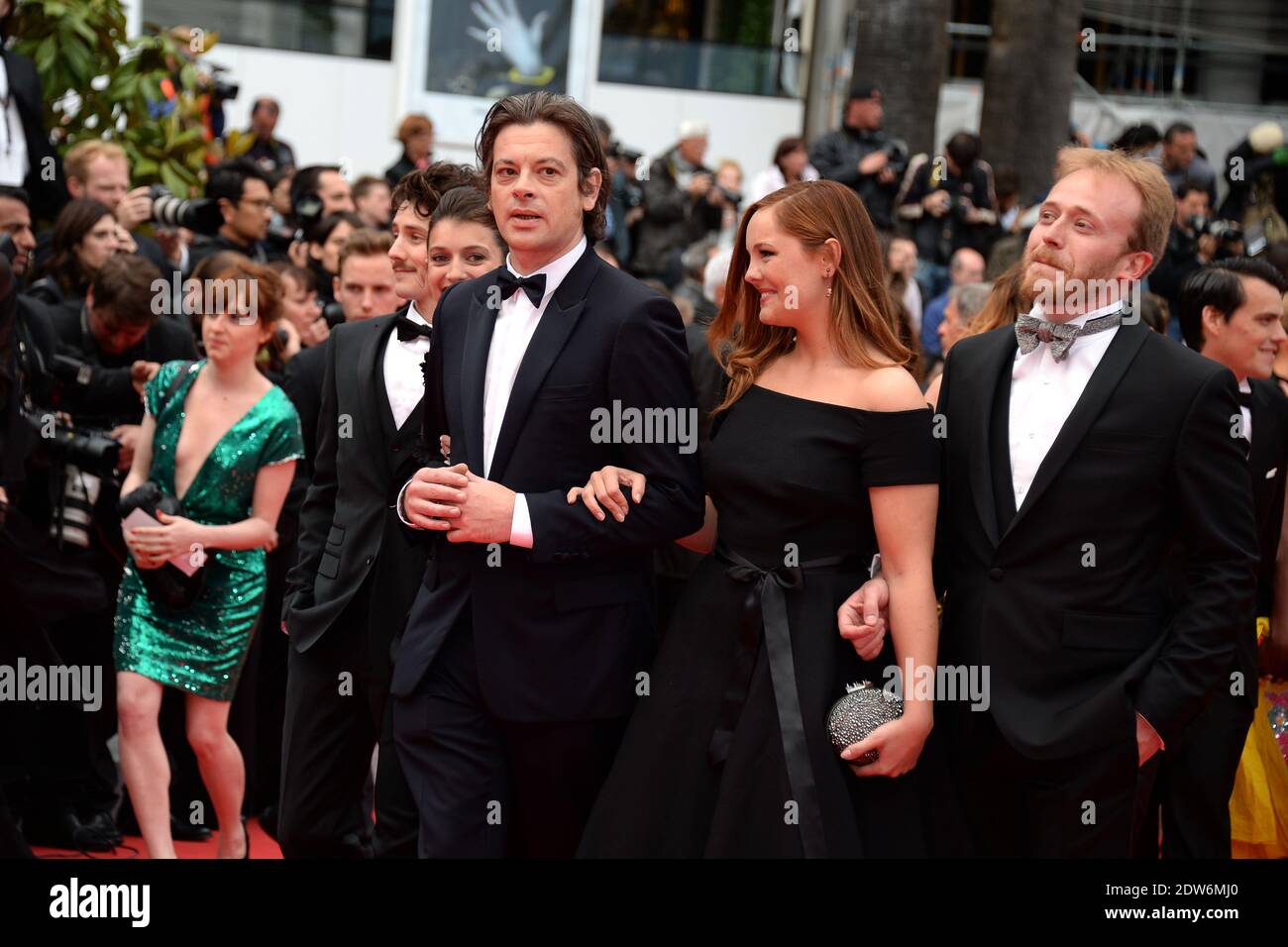 Benjamin Biolay and Barbara Probst arriving at the The Foxcatcher screening held at the Palais Des Festivals in Cannes, France on May 19, 2014, as part of the 67th Cannes Film Festival. Photo by Nicolas Briquet/ABACAPRESS.COM Stock Photo