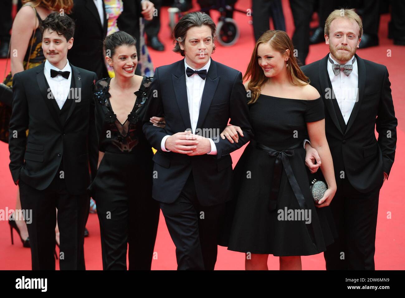 Benjamin Biolay and Barbara Probst (wearing a dress by La Redoute) arriving at the Palais des Festivals for the screening of the film The Foxcatcher as part of the 67th Cannes Film Festival in Cannes, France on May 19, 2014. Photo by Aurore Marechal/ABACAPRESS.COM Stock Photo