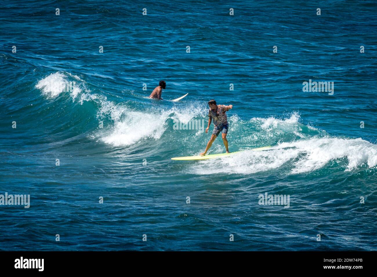 Maui, Hawaii, Ho‘okipa Board Surfers Stock Photo