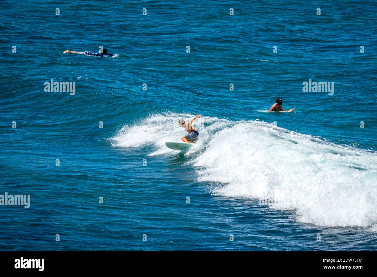 Maui, Hawaii, Ho‘okipa Board Surfers Stock Photo