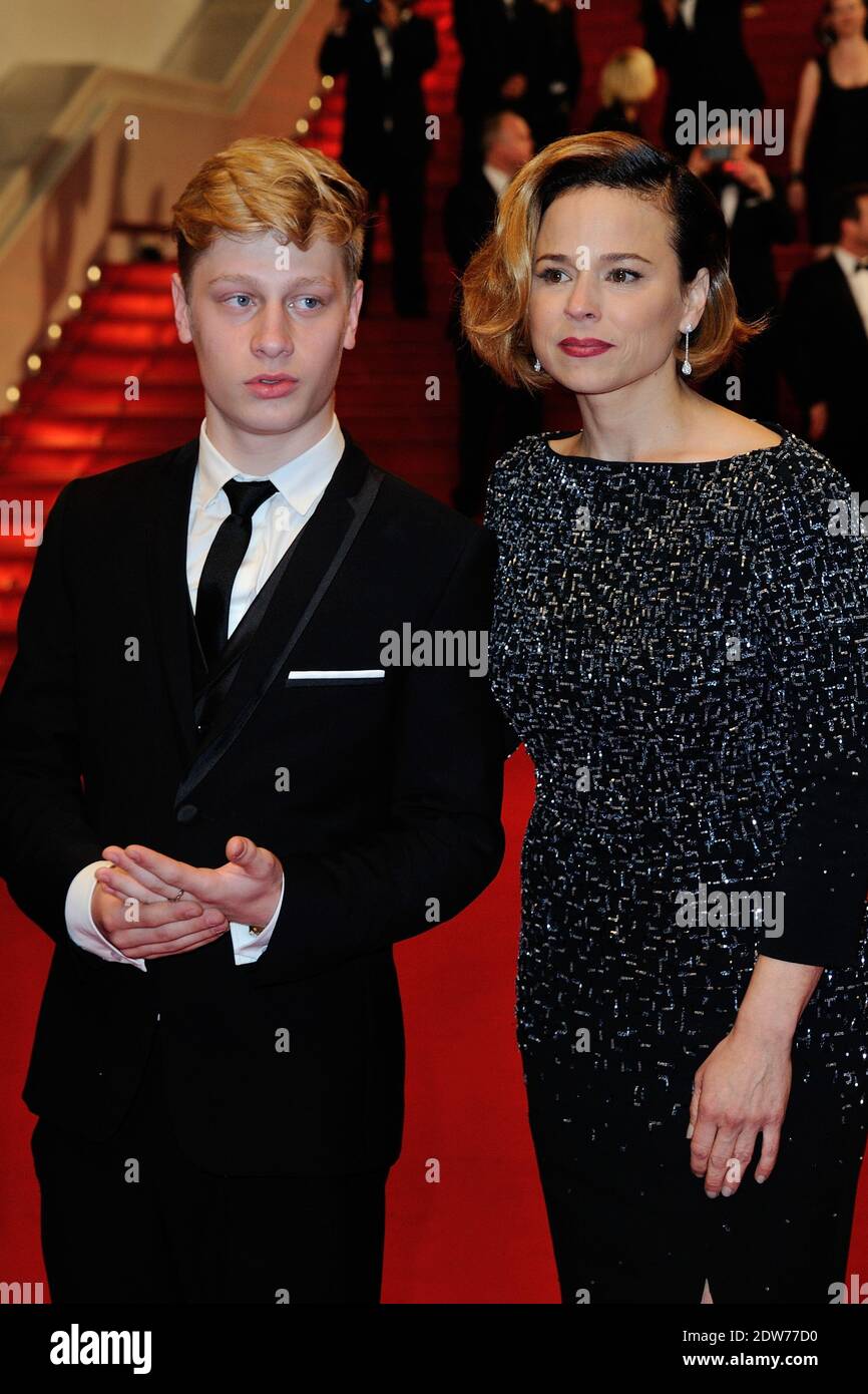 Antoine Olivier Pilon and Suzanne Clement leaving the Palais des ...