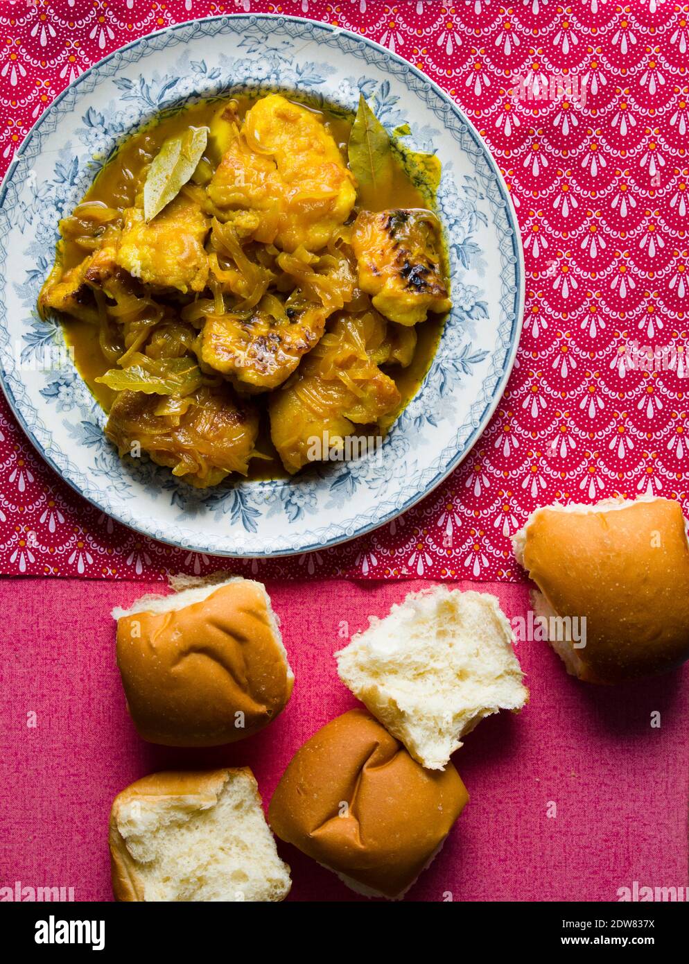 Pickled Fish and bread rolls Stock Photo Alamy