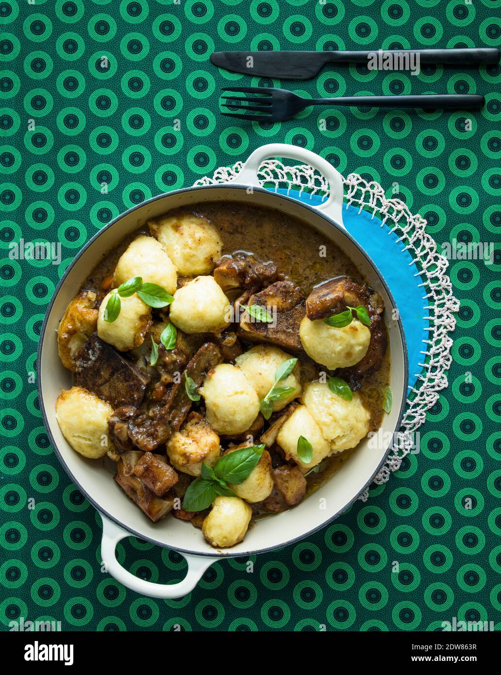 Beef Stew with dumplings Stock Photo Alamy