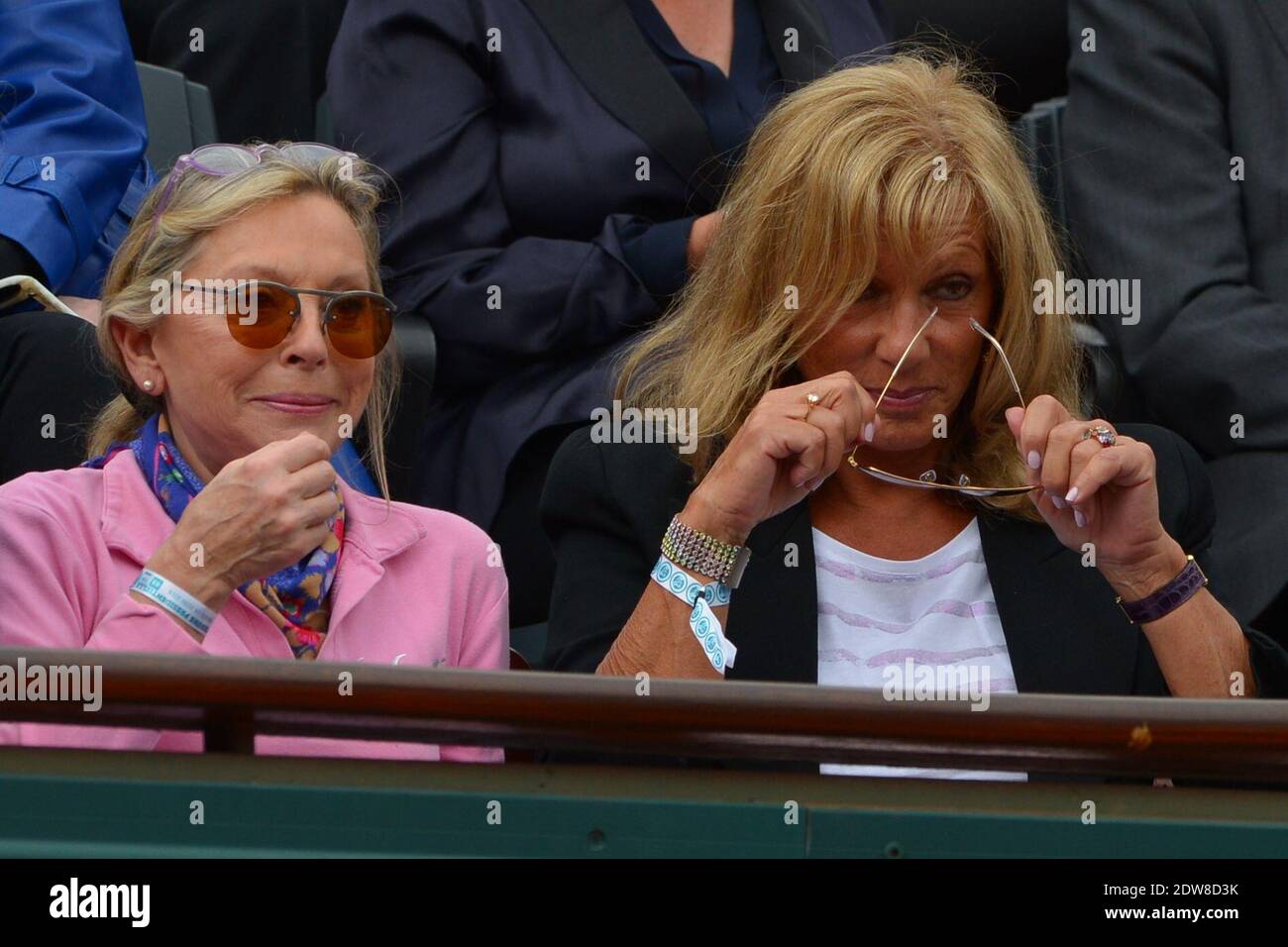 Caron Singer Singer Veronique Sanson and former swimmer Christine Caron at the ...