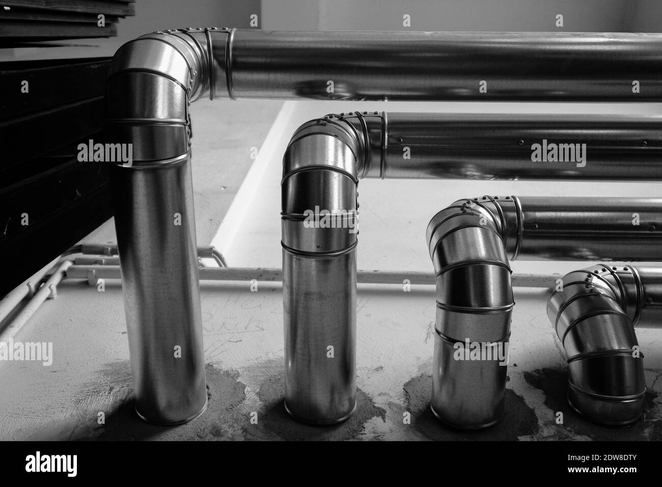 Connection Of Pipes Black And White Stock Photos And Images Alamy