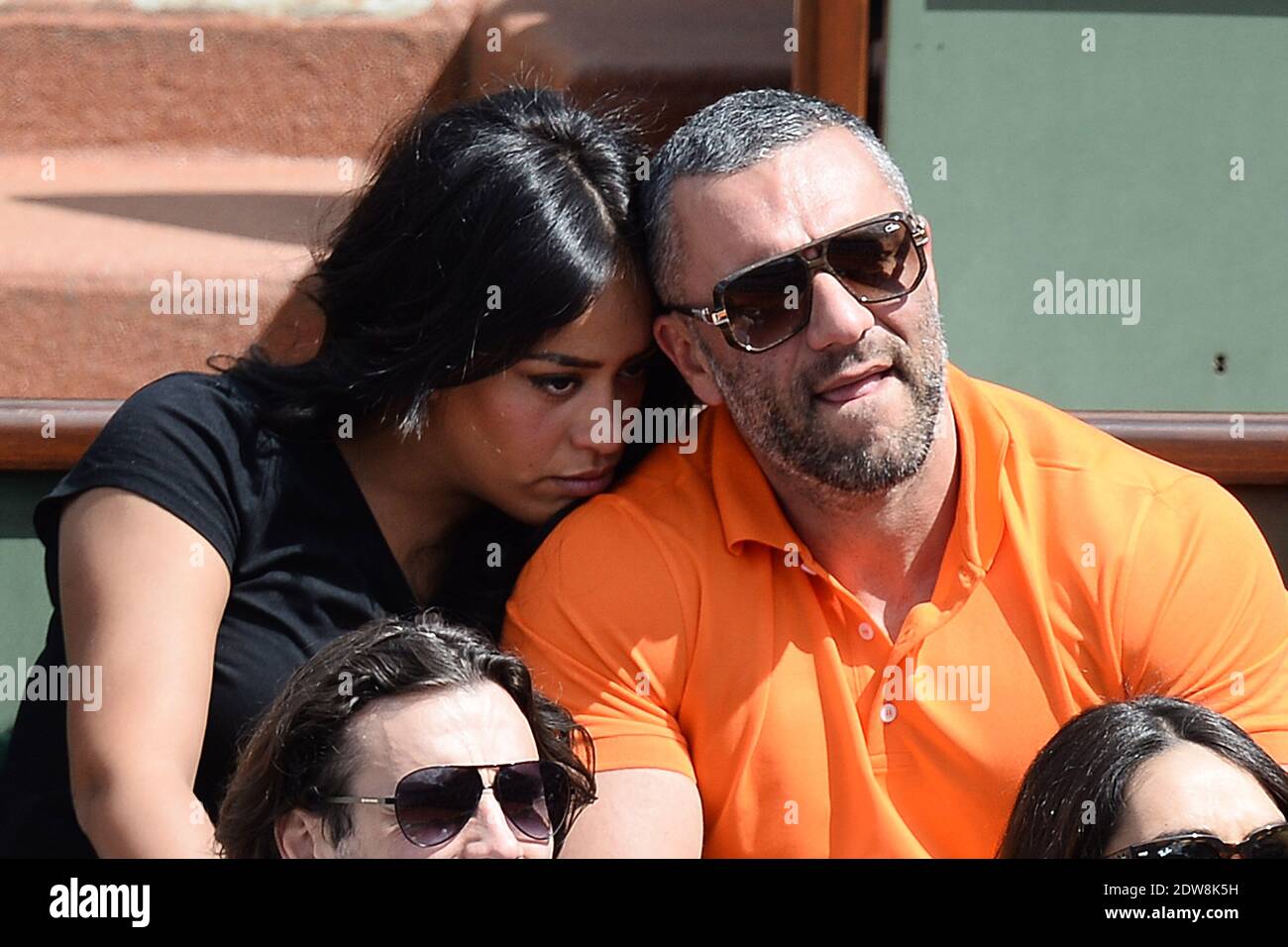 Amel Bent and her boyfriend Patrick Antonelli attending Day 12 of the French Open 2014 held at Roland-Garros stadium on June 5, 2014 in Paris, France. Photo by Laurent Zabulon/ABACAPRESS.COM Stock Photo
