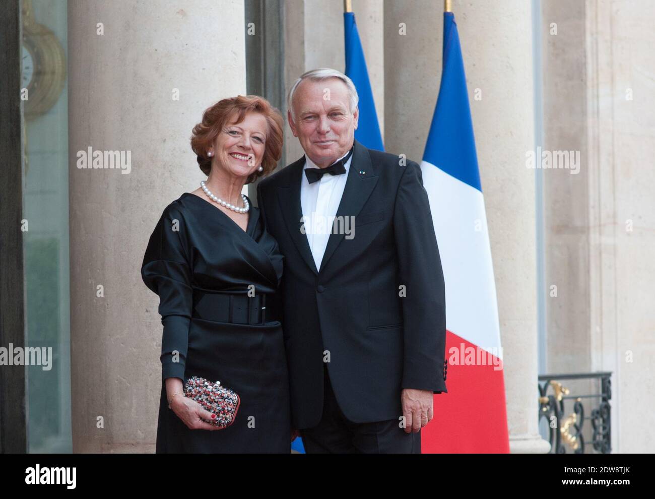 Former Prime Minister Jean-Marc Ayrault and Brigitte Ayrault attend the State Banquet given in honour of HM The Queen Elizabeth II by French President Francois Hollande at the Elysee Palace, as part of the official ceremonies of the 70th Anniversary of the D Day, on June 6, 2014, in Paris, France. Photo by Thierry Orban/ABACAPRESS.COM Stock Photo