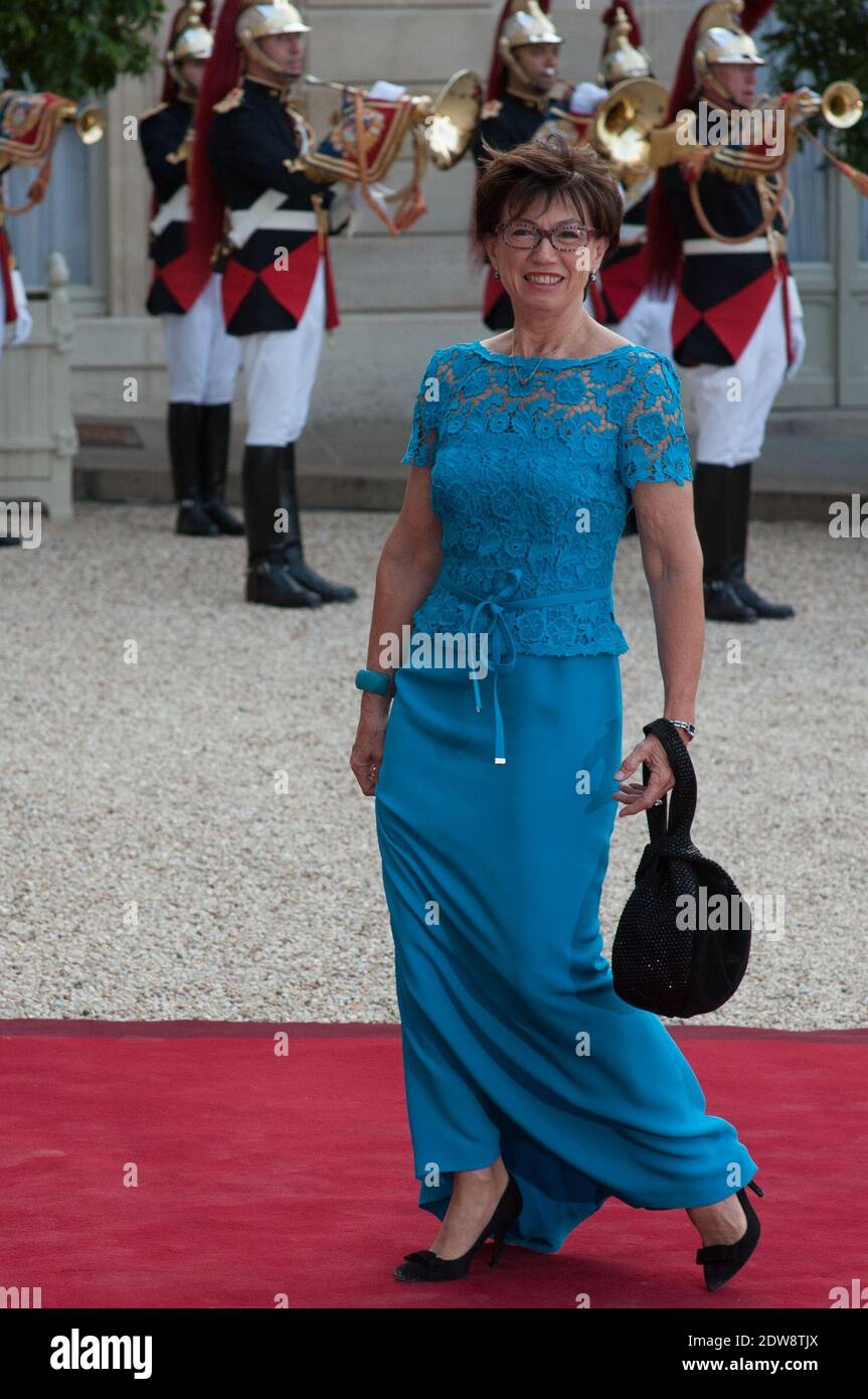 Anne Marie Couderc attends the State Banquet given in honour of HM The Queen Elizabeth II by French President Francois Hollande at the Elysee Palace, as part of the official ceremonies of the 70th Anniversary of the D Day, on June 6, 2014, in Paris, France. Photo by Thierry Orban/ABACAPRESS.COM Stock Photo