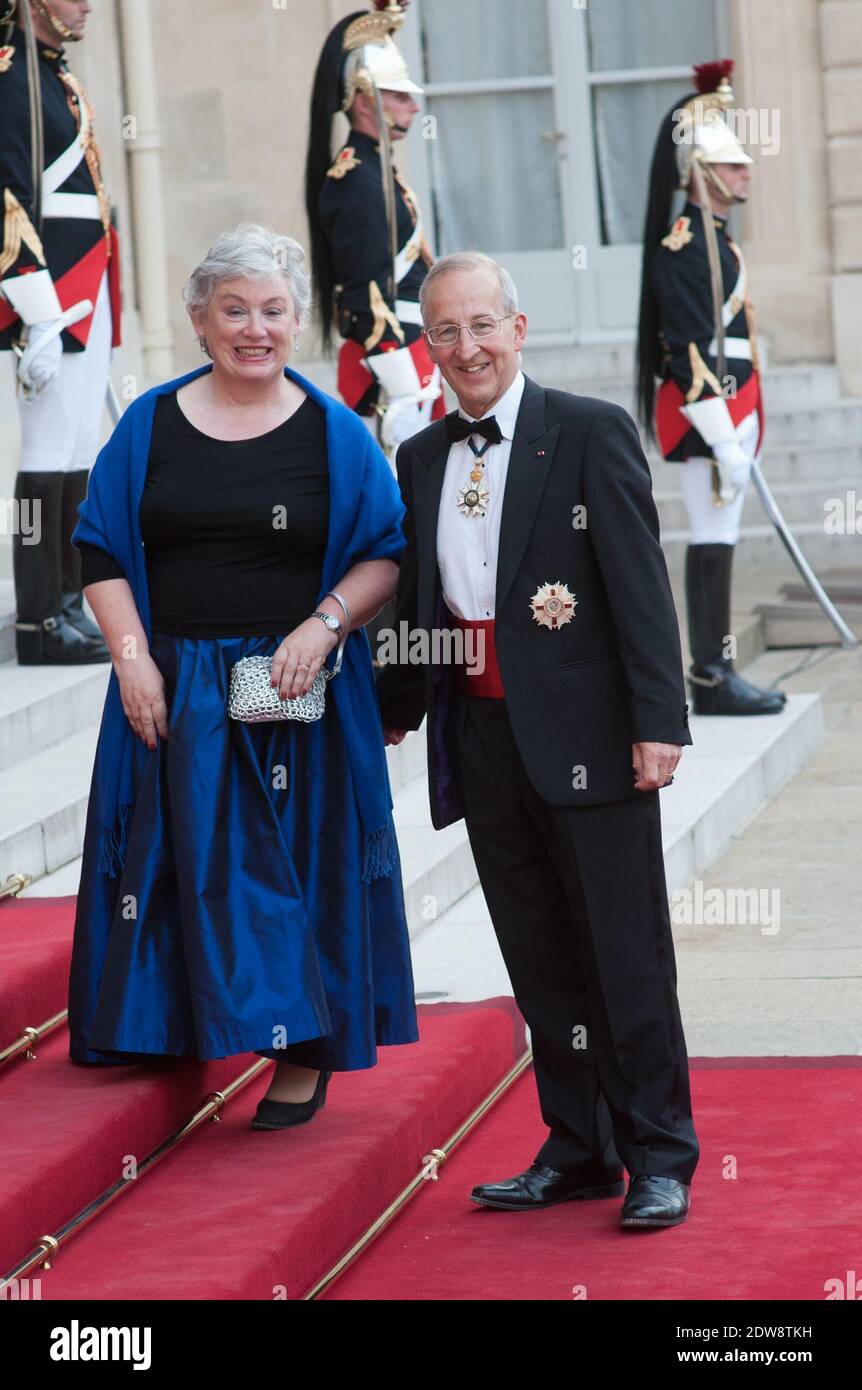 Sir Peter Ricketts and and his wife Lady Suzan Ricketts attend the State Banquet given in honour of HM The Queen Elizabeth II by French President Francois Hollande at the Elysee Palace, as part of the official ceremonies of the 70th Anniversary of the D Day, on June 6, 2014, in Paris, France. Photo by Thierry Orban/ABACAPRESS.COM Stock Photo