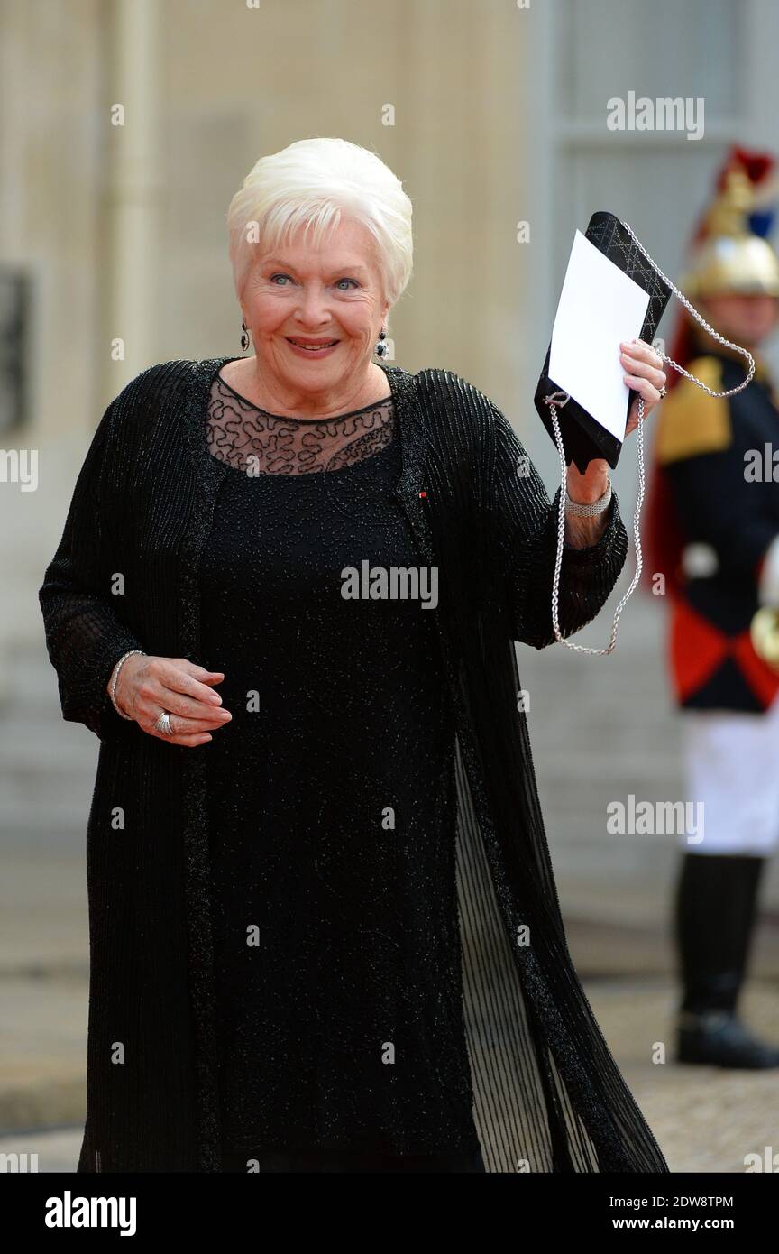 Line Renaud attend the State Banquet given in honour of HM The Queen Elizabeth II by French President Francois Hollande at the Elysee Palace, as part of the official ceremonies of the 70th Anniversary of the D Day, on June 6, 2014, in Paris, France. Photo by Christian Liewig/ABACAPRESS.COM Stock Photo