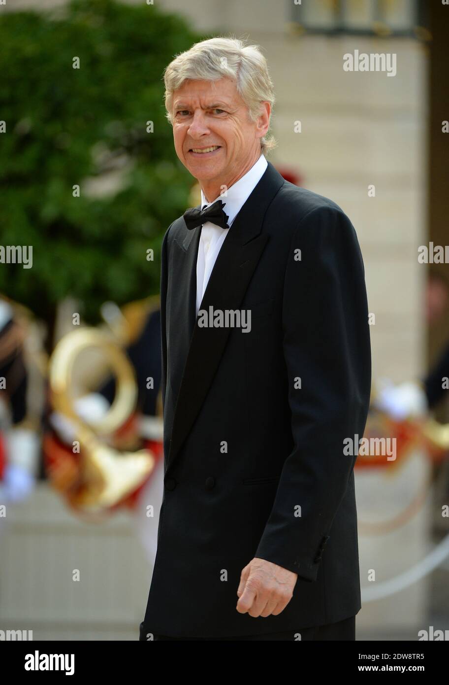 Arsenal manager Arsene Wenger attends the State Banquet given in honour of HM The Queen Elizabeth II by French President Francois Hollande at the Elysee Palace, as part of the official ceremonies of the 70th Anniversary of the D Day, on June 6, 2014, in Paris, France. Photo by Christian Liewig/ABACAPRESS.COM Stock Photo