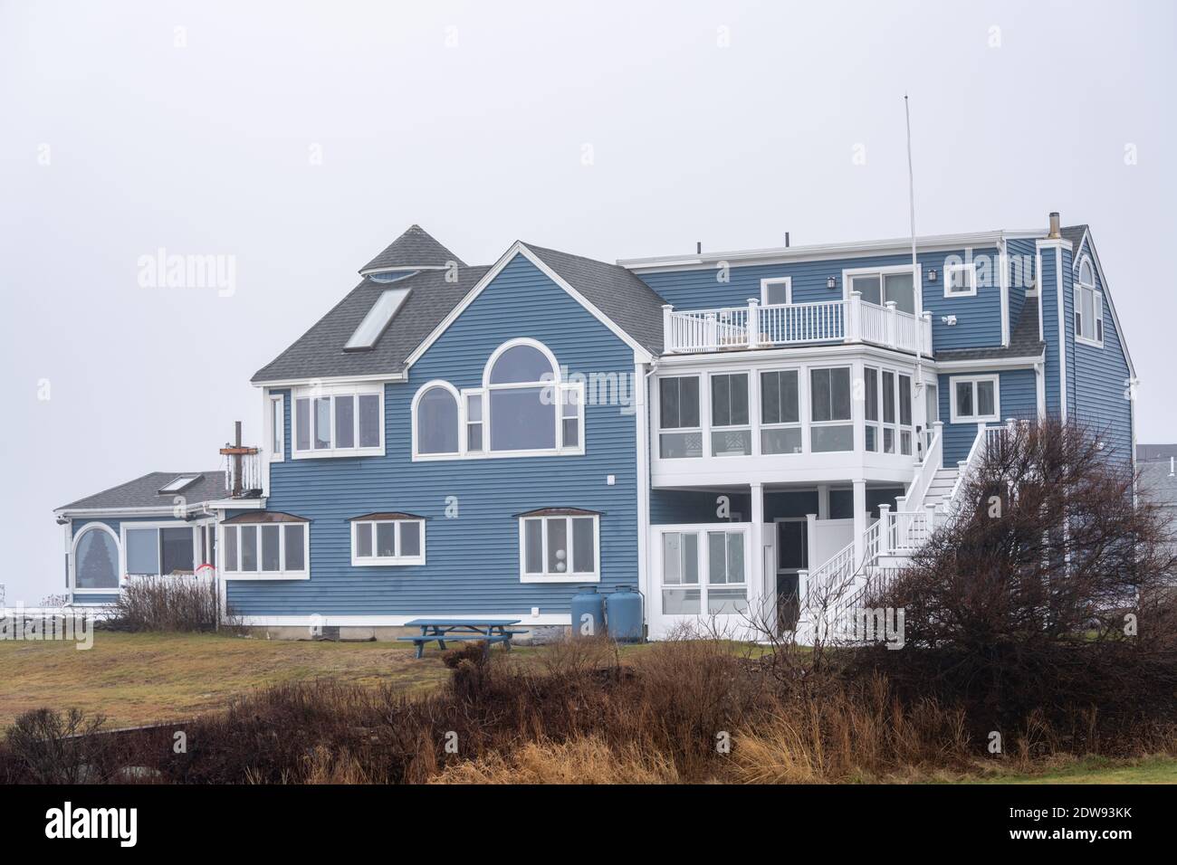 Luxury mansion on Nubble Road York Maine USA Stock Photo Alamy