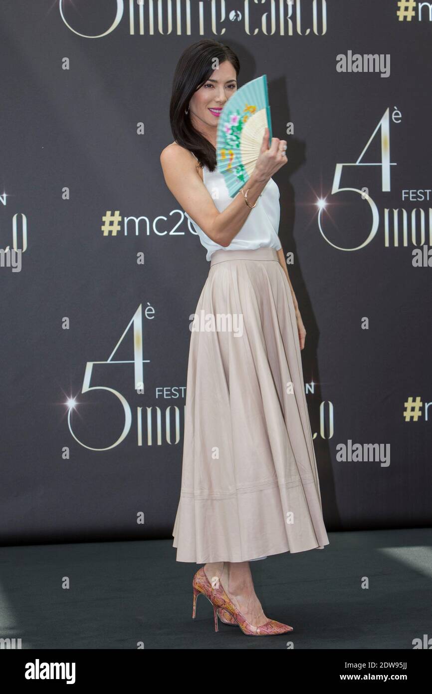 Jaime Murray of "Defiance" posing during a photocall at the 54th Monte