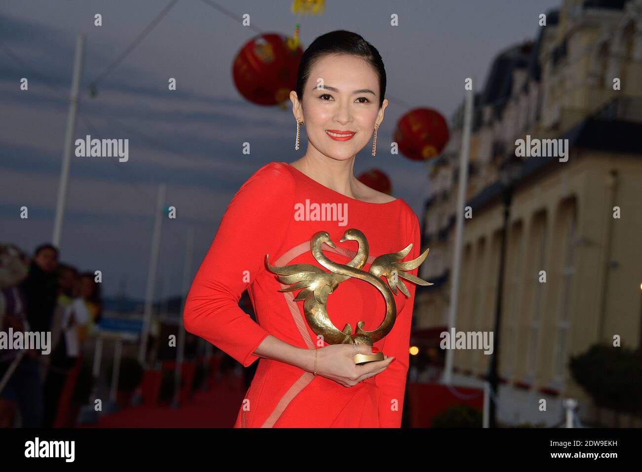 Zhang Ziyi attending the closing ceremony of the 28th Cabourg Romantic Film Festival in Cabourg, France on June 14, 2014. Photo by Nicolas Briquet/ABACAPRESS.COM Stock Photo