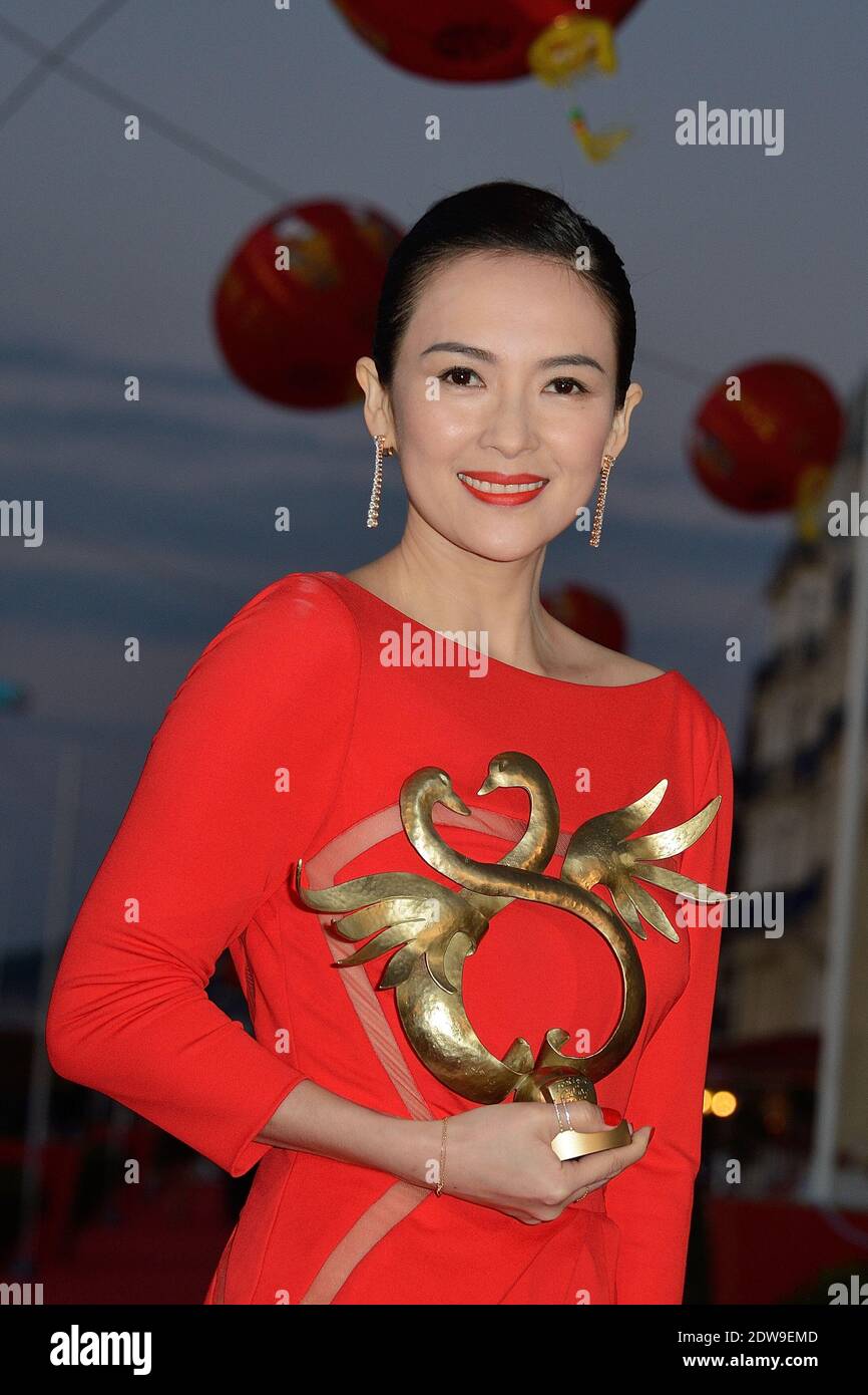 Zhang Ziyi attending the closing ceremony of the 28th Cabourg Romantic Film Festival in Cabourg, France on June 14, 2014. Photo by Nicolas Briquet/ABACAPRESS.COM Stock Photo