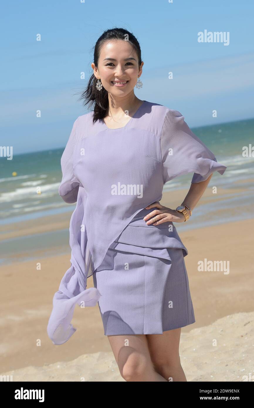 Zhang Ziyi attending the 28th Cabourg Romantic Film Festival in Cabourg, France on June 14, 2014. Photo by Nicolas Briquet/ABACAPRESS.COM Stock Photo