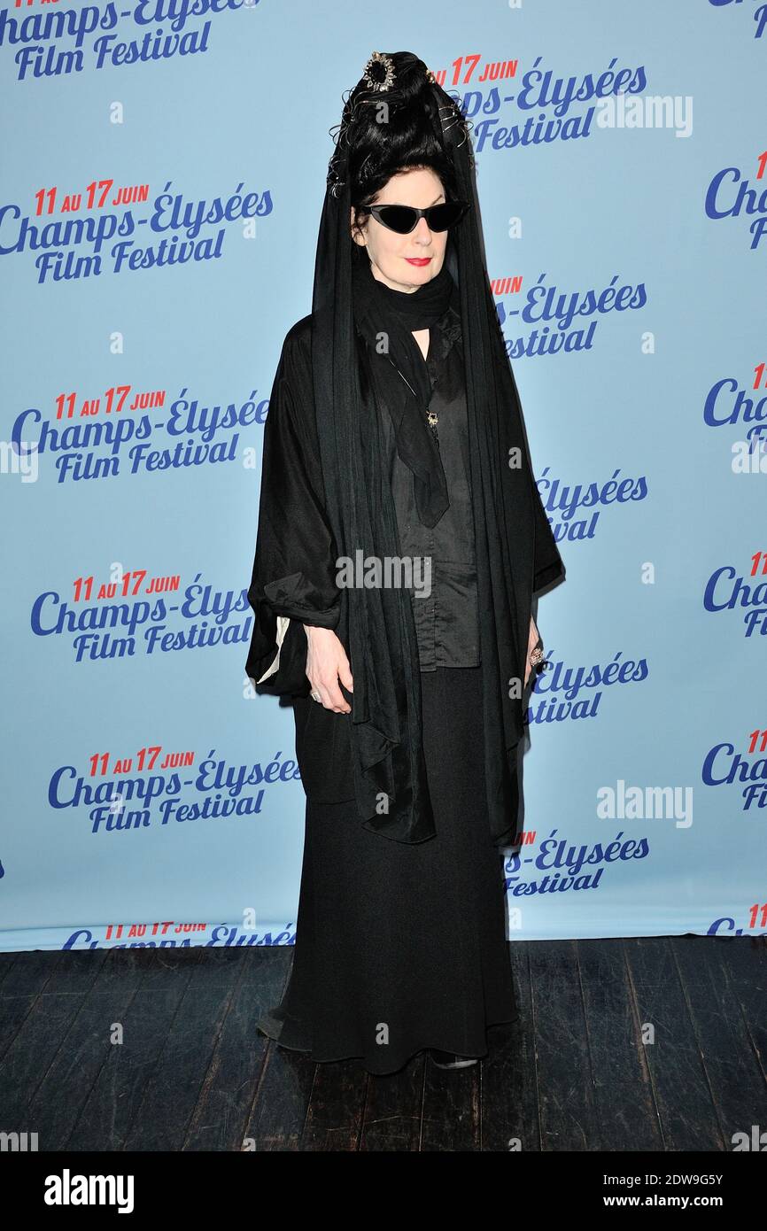 Diane Pernet attending the Carte Blanche A Mike Figgis event part of the Champs Elysees Film Festival at Publicis Cinema in Paris, France, on June 15, 2014. Photo by Aurore Marechal/ABACAPRESS.COM Stock Photo