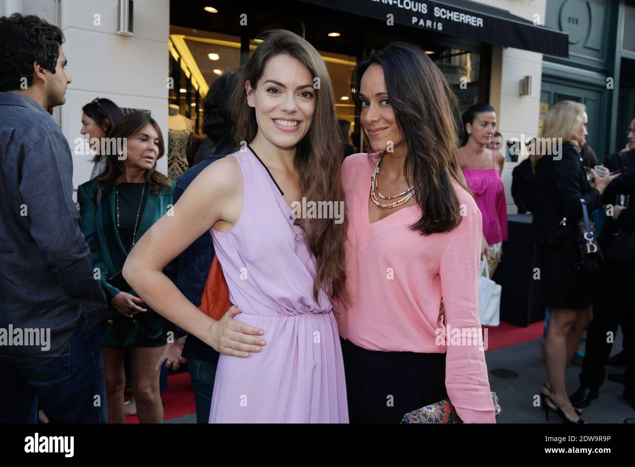 Chloe Dumas and Karine Lima attending the 'Jean-Louis Scherrer' Store Opening party in Paris, France on June 19, 2014. Photo by Jerome Domine/ABACAPRESS.COM Stock Photo