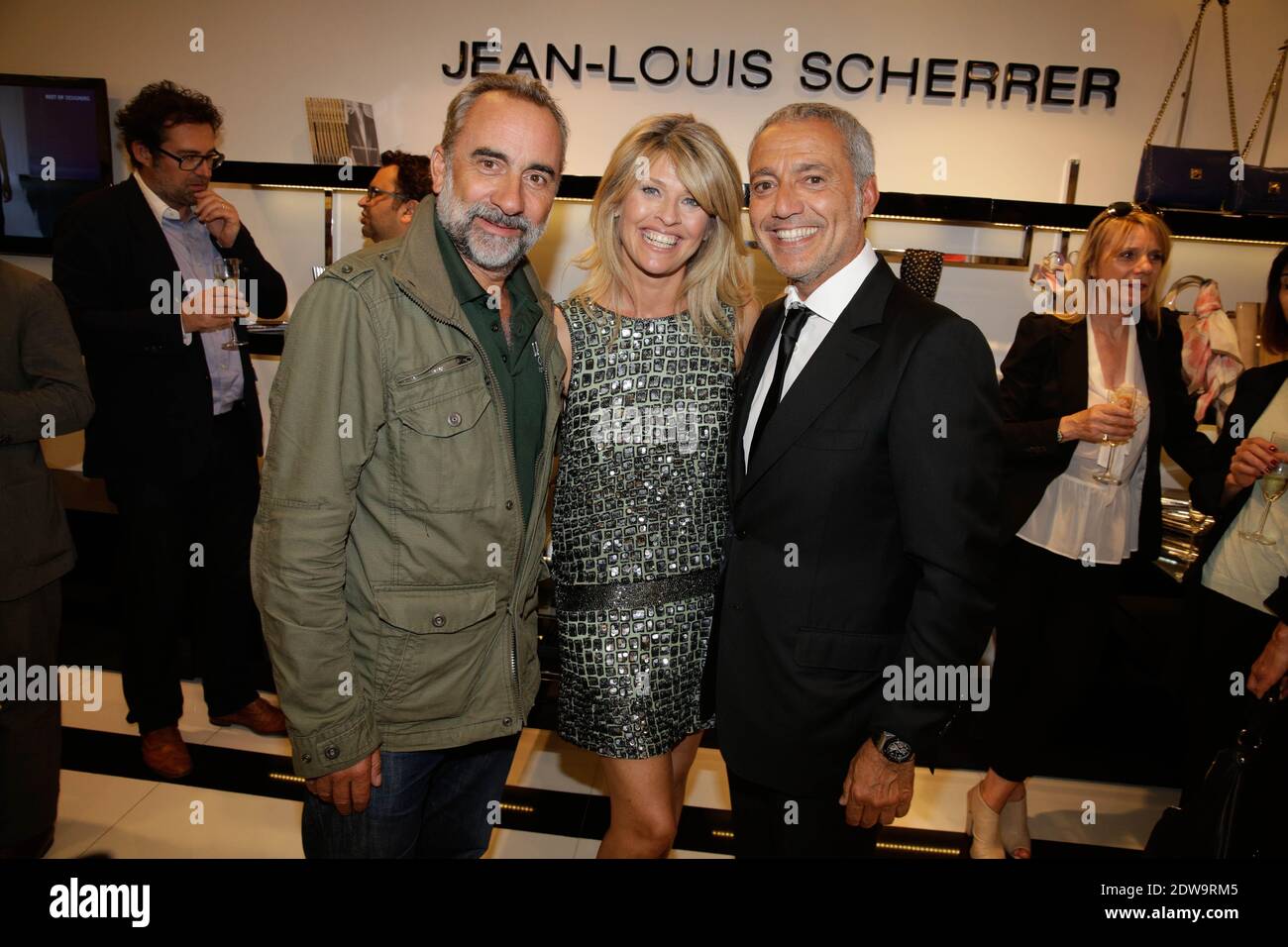 Antoine Dulery, Linda Lacoste and her husband Bruno Bensoussan attending  the 'Jean-Louis Scherrer' Store Opening party in Paris, France on June 19,  2014. Photo by Jerome Domine/ABACAPRESS.COM Stock Photo - Alamy
