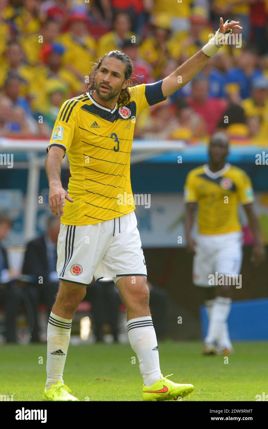 Colombia's Mario Yepes during soccer World Cup 2014 First round Group D match Colombia v Ivory Coast at National Stadium, Brasilia, Brazil , on June 19, 2014. Colombia won 2-1. Photo by Henri Szwarc/ABACAPRESS.COM Stock Photo