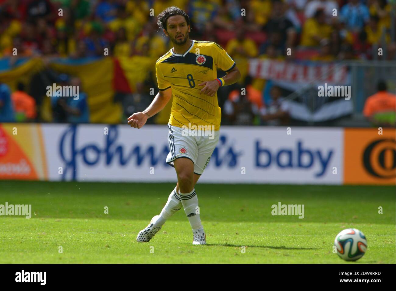 Colombia's Abel Aguilar during soccer World Cup 2014 First round Group D match Colombia v Ivory Coast at National Stadium, Brasilia, Brazil , on June 19, 2014. Colombia won 2-1. Photo by Henri Szwarc/ABACAPRESS.COM Stock Photo