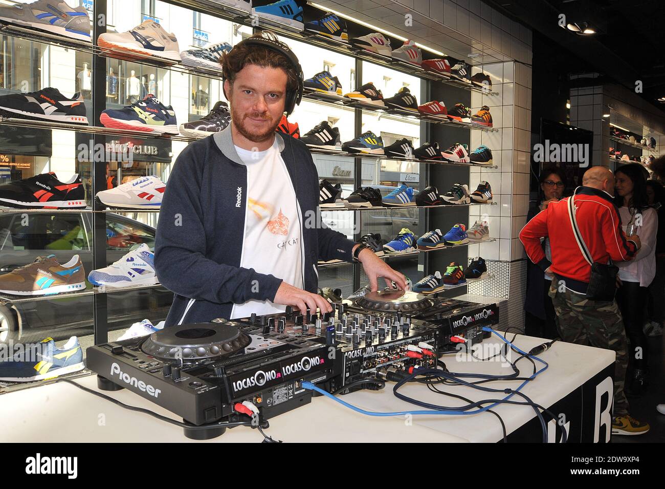 Atmosphere during the Reebok Concept Store Hub Bastille at Bastille in  Paris, France on June 20, 2014. Photo by Thierry Plessis/ABACAPRESS.COM  Stock Photo - Alamy