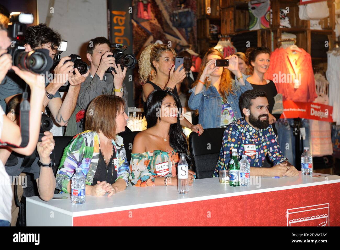 Ayem Nour attending Seminaked Contest held in Desigual shop in Paris, France  on June 25, 2014. Photo by Alban Wyters/ABACAPRESS.COM Stock Photo - Alamy
