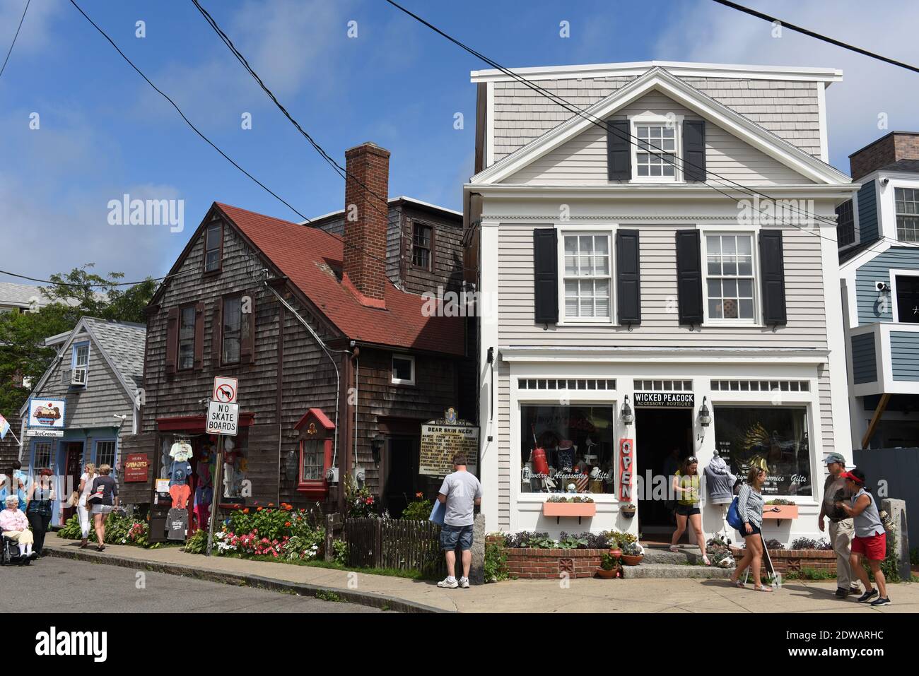 Historic Gallery on Bearskin Neck in downtown Rockport, Massachusetts