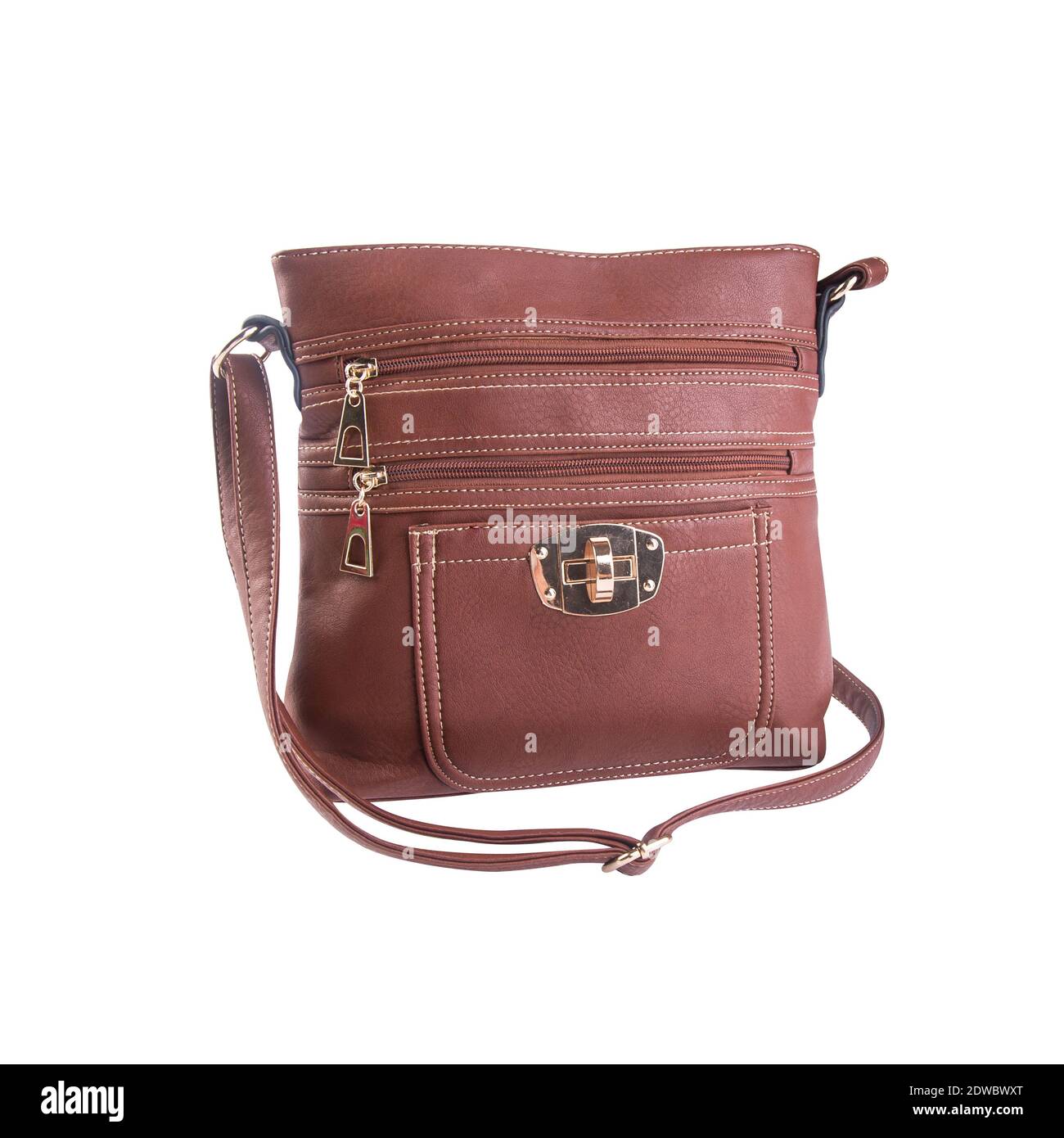 Purse On White Background Stock Photo - Alamy