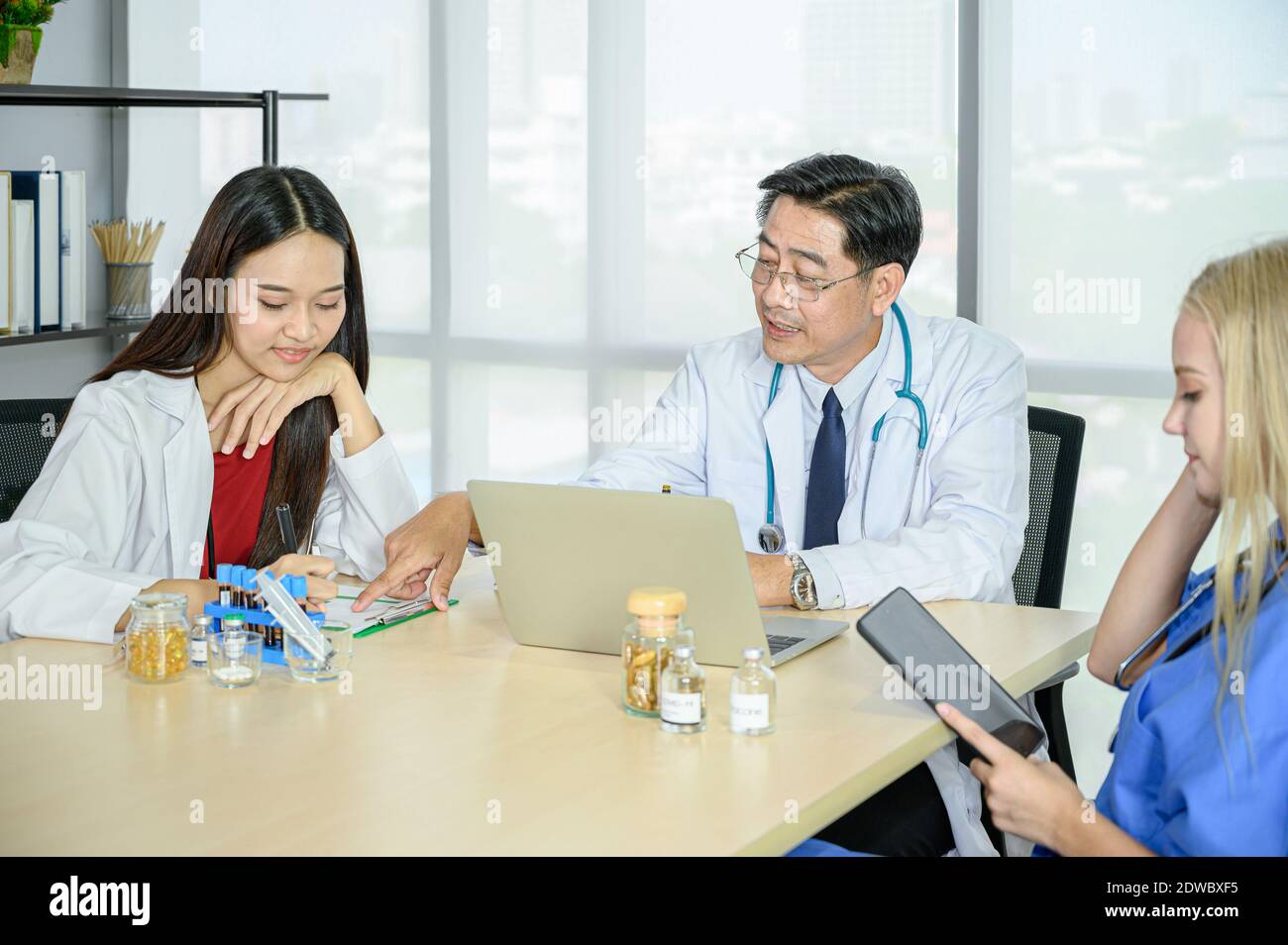 Professional female specialist wearing formal hi-res stock photography ...