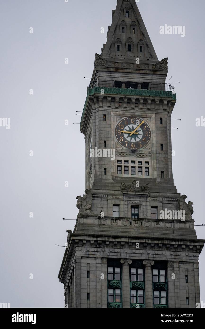Historic clock tower Boston MA Stock Photo - Alamy