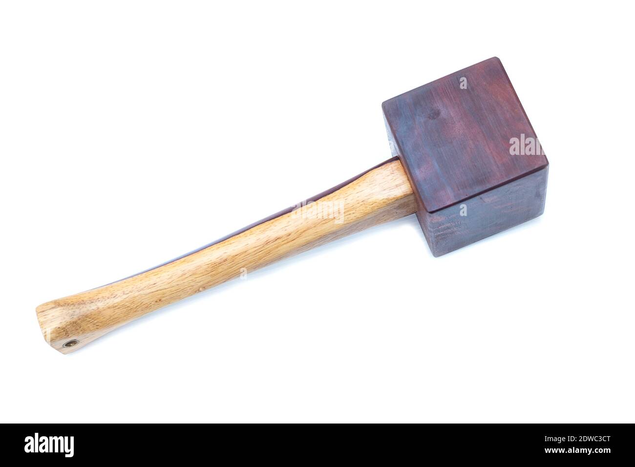 Mallet Hammer Made Of Wood Tools For Used By Carpenter In Workshop On  Isolated White Background Stock Photo - Alamy