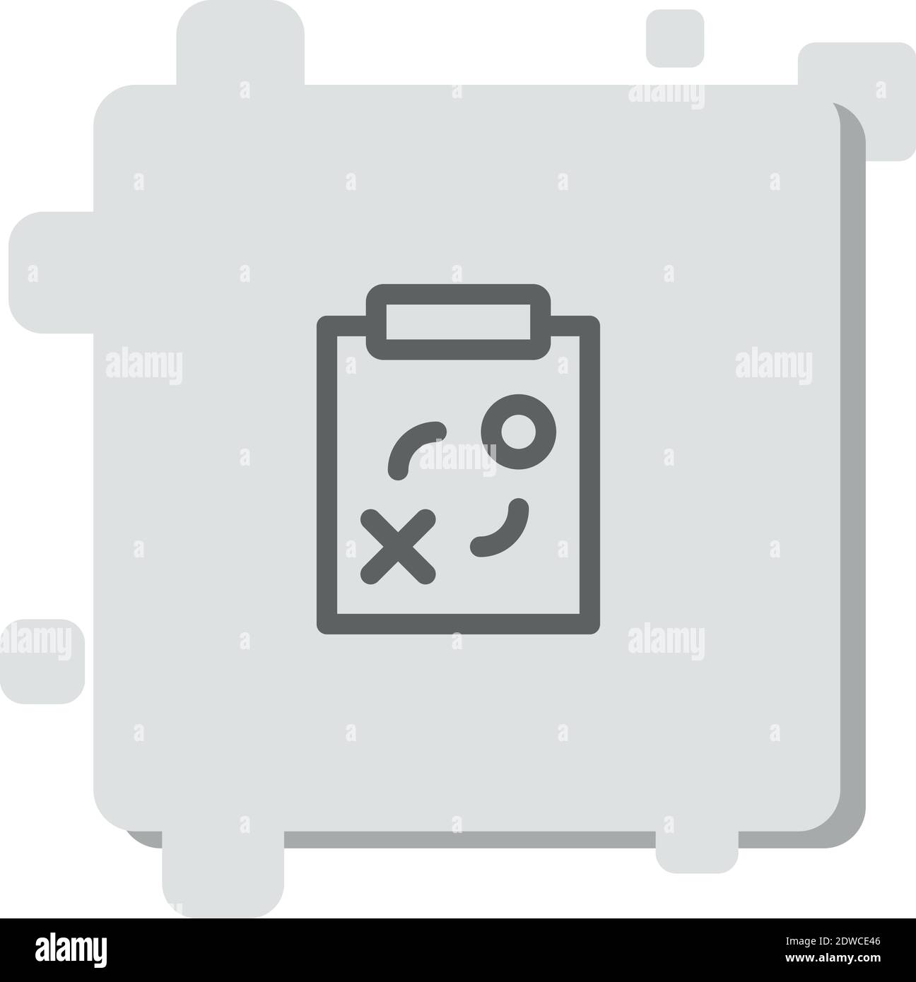 strategic plan vector icon modern simple vector illustration Stock Vector