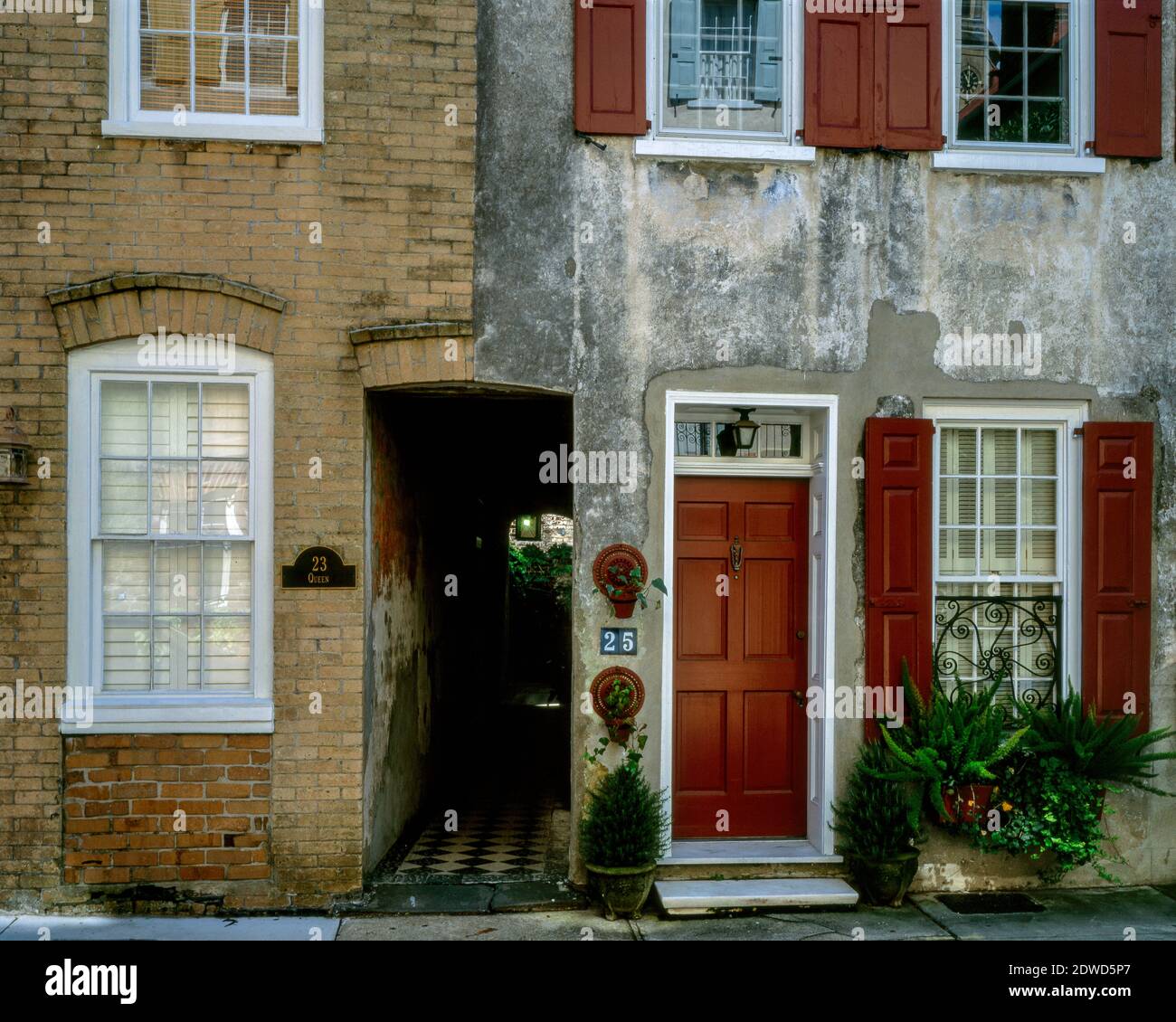 Doorways, Historic District, Charleston South Carolina Stock Photo - Alamy